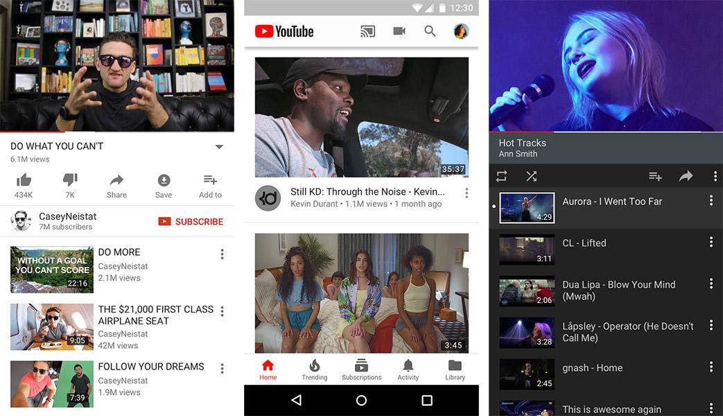 screenshot of YouTube platform featuring videos