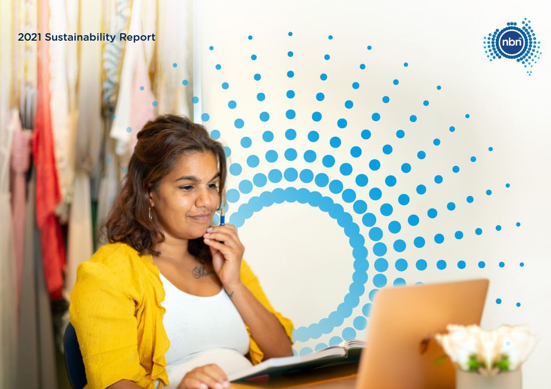 nbn's 2021 Sustainability Report cover