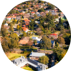 Aerial photo of Oatlands